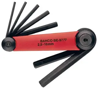 Bahco Foldesett BE-9777 sekskant 2.5-10 mm, metrisk