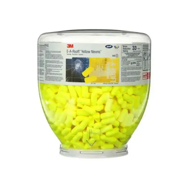 3M Ørepropper Refill One Touch 500 500 Par, Gul 