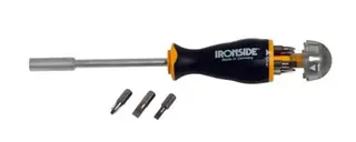 Ironside Bitsskrutrekker m/bits 1/4&quot; 220 mm 8 bits