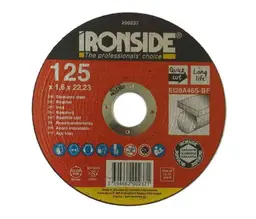 Ironside Kappeskive Inox EI20 &#216;125x1.6x22 mm