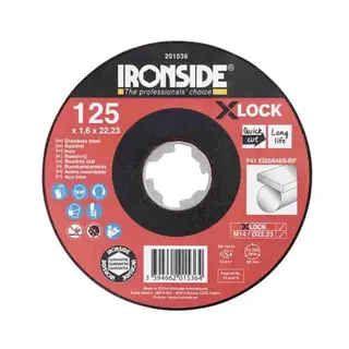 Ironside Kappeskive Inox X-LOCK F41 Ø125x1.6 mm