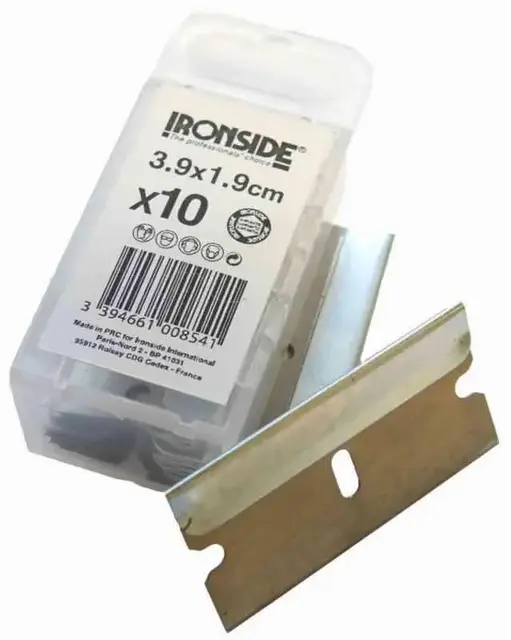 Ironside Blad til glasskrape 100854 3.9x1.9cm 10pk 