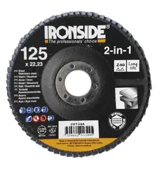 Ironside Lamellrondell 2 in 1 Convex 2in1 &#216;125x22 mm K40