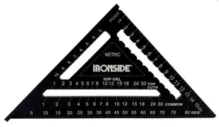 Ironside Gradvinkel 180x180 mm Aluminium