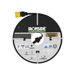 Ironside Dryppeslange 1/2 15m 1/2" Svart m/koblinger