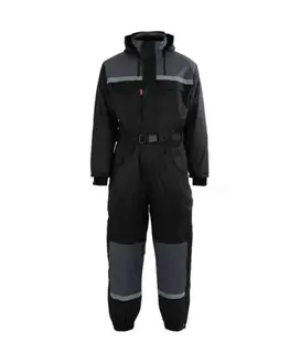 Strakofa Vinterkjeledress Svalbard Unisex, Str. L, Sort/gr&#229;