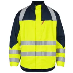 Engel Safety+ Arbeidsjakke, HiVis kl.2 Mann, Str. L, Gul/Marine