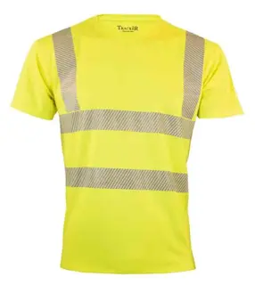 Tracker Cooldry T-skjorte, HiVis kl.2 Mann, Str. S, Gul