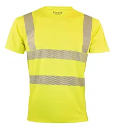 Tracker Cooldry T-skjorte, HiVis kl.2 Mann, Str. XL, Gul