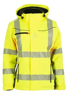 BS Gj&#248;vik Vinterjakke, HiVis kl.3 Dame, Str. XL, Gul/Sort