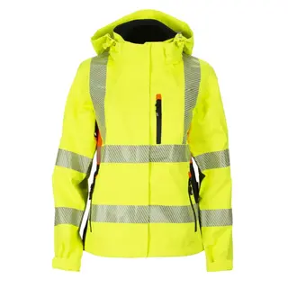 BS Gj&#248;vik Skalljakke, HiVis kl.3 Dame, Str. XS, Gul/Sort