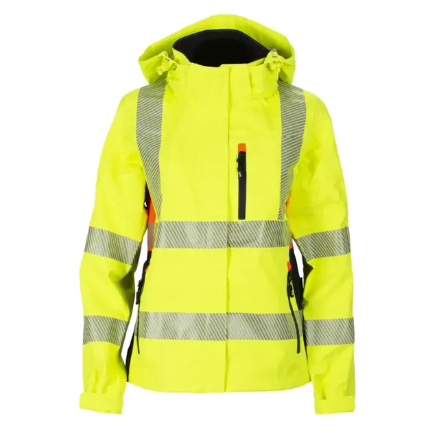 BS Gjøvik Skalljakke, HiVis kl.3 Dame, Str. XS, Gul/Sort 