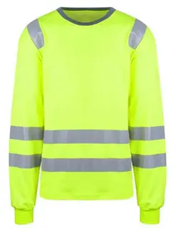 YOU Ystad T-skjorte, lang,, HiVis kl.2 Mann, Str. M, Gul