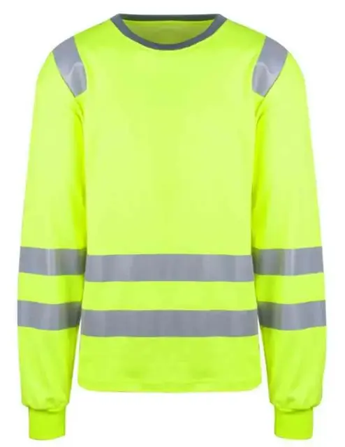 YOU Ystad T-skjorte, lang,, HiVis kl.2 Mann, Str. XL, Gul 