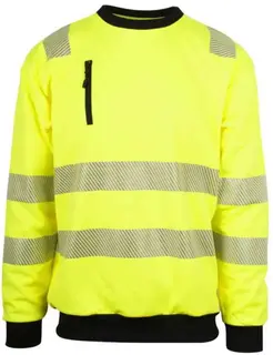 YOU Skoghall Pro-dry Genser, HiVis kl.3 Mann, Str. M, Gul