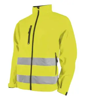 YOU Lysekil Softshelljakke, HiVis kl.2 Mann, Str. 2XL, Gul