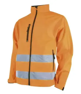 YOU Lysekil Softshelljakke, HiVis kl.2 Mann, Str. M, Oransje