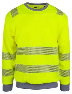 YOU Trelleborg Pro-Dry Genser, kl.2 Mann, Str. M, Gul, HiVis