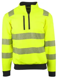 YOU Dalby zip Genser, HiVis kl.3 Mann, Str. XL, Gul