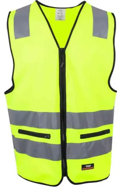 YOU Holmsund Refleksvest, HiVis kl.2 Mann, Str. S, Gul 