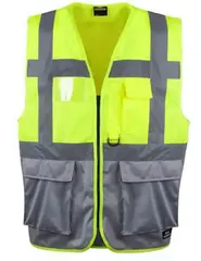 YOU Arvika Refleksvest, Hivis kl.1 Mann, Str. M, Gul/Gr&#229;