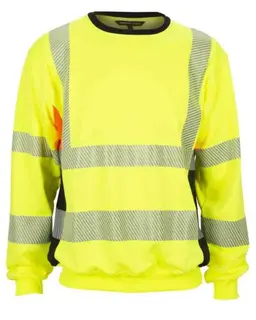 BS Gj&#248;vik Collegegenser, HiVis kl.3 Unisex, Str. S, Gul/Sort