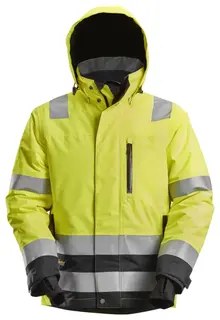 Snickers 1132 Vinterjakke, HiVis kl.3 Mann, Str. XL, HiVis Gul/Sort