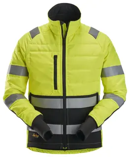 Snickers 8134 Vinterjakke, HiVis kl.2 Mann, Str. M, Gul/Sort