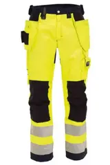 Tranemo Ce-Me Håndverksbukse, kl.2 Unisex, Str. D96, Gul/Marine, HiVis