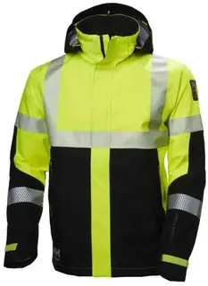 HH ICU Skalljakke, HiVis kl.3 Mann, Str. S, Gul/koksgr&#229;