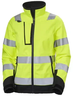 HH Luna Softshelljakke, HiVis kl.2 Dame, Str. XS, HiVis Gul