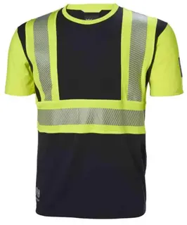 HH ICU T-skjorte, HiVis kl.1 Unisex, Str. (US/ CA): S, Gul/koksgrå