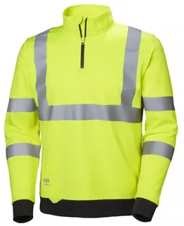 HH Addvis zip Collegegenser, HiVis kl.3 Mann, Str. (US/ CA): S, HiVis Gul