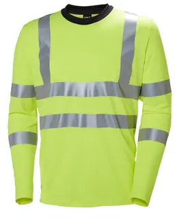 HH Addvis langarm T-skjorte, HiVis kl.3 Mann, Str. (US/ CA): S, HiVis Gul