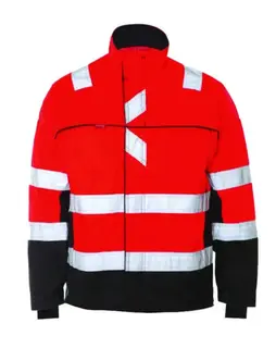 Strakofa Synlig+ Arbeidsjakke, kl.3 Unisex, Str. 44, Rød, HiVis