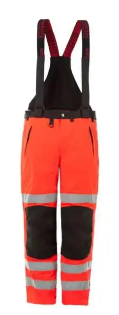 Strakofa Synlig Plus Vinterselebukse Str. (US/ CA): M, Rød, HiVis kl.2 