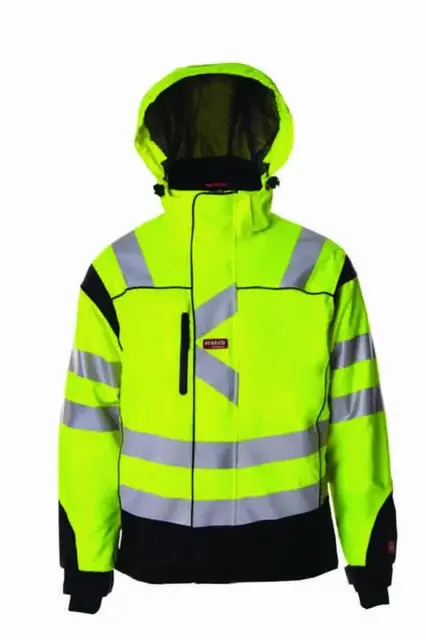 Strakofa Synlig Plus Skalljakke, kl.3 Unisex, Str. (US/ CA): L, HiVis Gul 