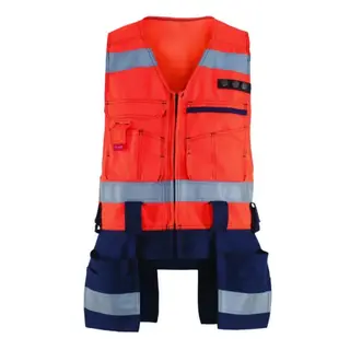 Strakofa Synlig Plus Håndverkervest Str. (US/ CA): L, HiVis Oransje