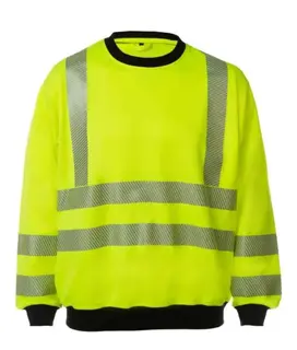 Strakofa Synlig Plus Genser, HiVis kl.3 Unisex, Str. (US/ CA): XL, HiVis Gul