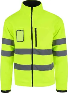 YOU Randers Microfleecejakke, kl.2 Mann, Str. L, HiVis Gul, HiVis