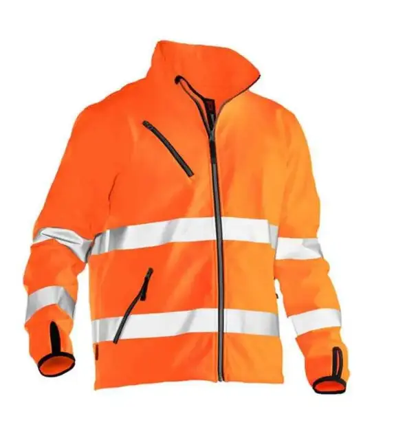 Jobman Softshelljakke, HiVis kl.3 1202 Unisex, Str. (US/ CA): XS, HiVis Oransje 