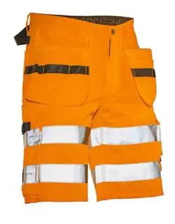 Jobman 2207 Arbeidsshorts, HiVis kl.2 Mann, Str. 46, Oransje