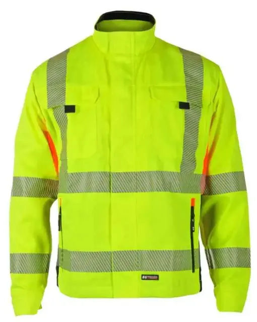 BS Gjøvik Arbeidsjakke, HiVis kl.3 Unisex, Str. 54, Gul/Sort 