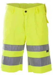 BS Dokka Shorts, HiVis kl.2 Unisex, Str. 62, Gul