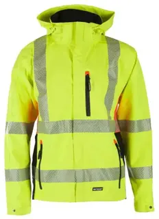 BS Gj&#248;vik Skalljakke, HiVis kl.3 Unisex, Str. XS, Gul/Sort