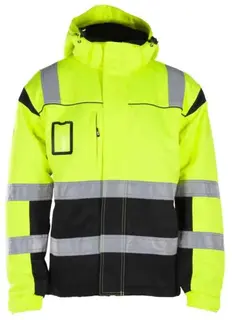 BS Dokka Vinterjakke, HiVis kl.3 Unisex, Str. M, Gul/Sort