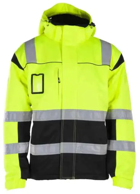 BS Dokka Vinterjakke, HiVis kl.3 Unisex, Str. L, Gul/Sort 