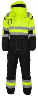 BS Dokka Vinterkjeledress, HiVis kl.3 Unisex, Str. M, Gul/Sort