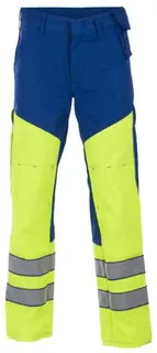 BS Stavanger Arbeidsbukse, Hivis kl.1 Unisex, Str. 46, Gul/Kornbl&#229;