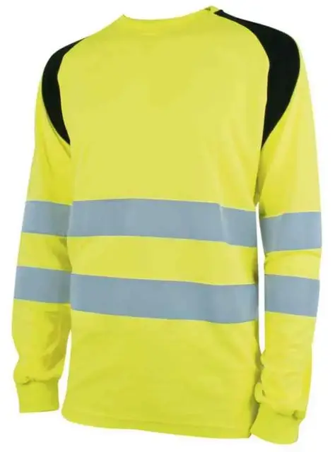 YOU Lund T-skjorte, lang,, HiVis kl2 Mann, Str. 3XL, Gul 